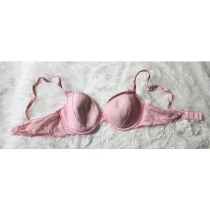 Victoria's secret pink lightly lined lace bra size 34C